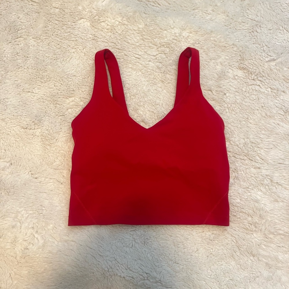 Red Lunar New Year Align Tank Cropped